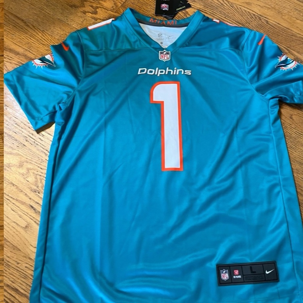 Tua Tagovailoa Men's Teal Dolphins Nike New with tags Jersey